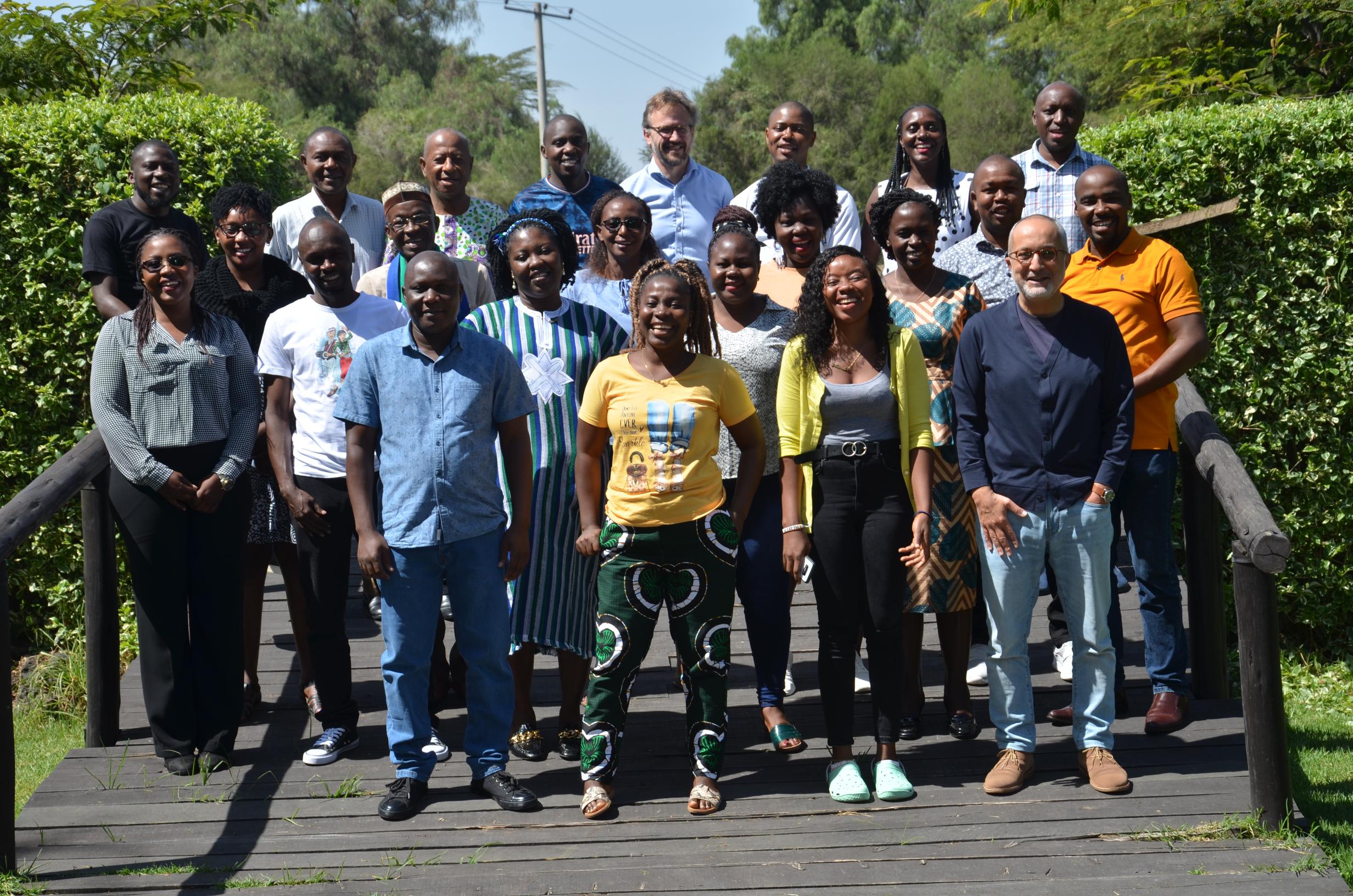 Group photo from an educational activity in Kenya.
