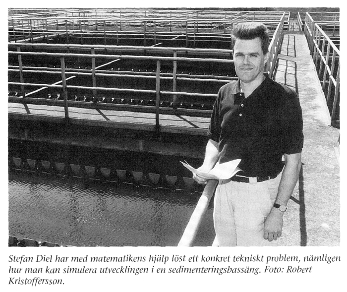 Stefan Diehl i samband med intervju 1995. Foto.