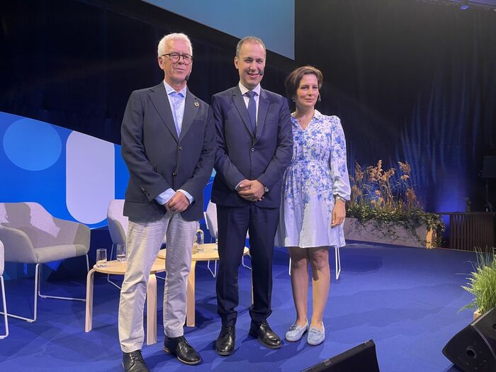 Rolf Larsson, Kaveh Madani and Zahra Kalantari. Photo.