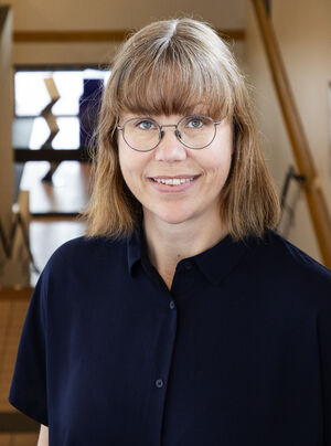 Bibliotekarie Ann-Catrin Johansson