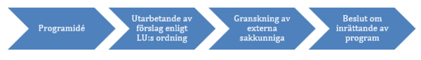 Flödesschema för inrättandeprocessen. Bild.