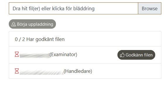 Godkänna måldokumentet