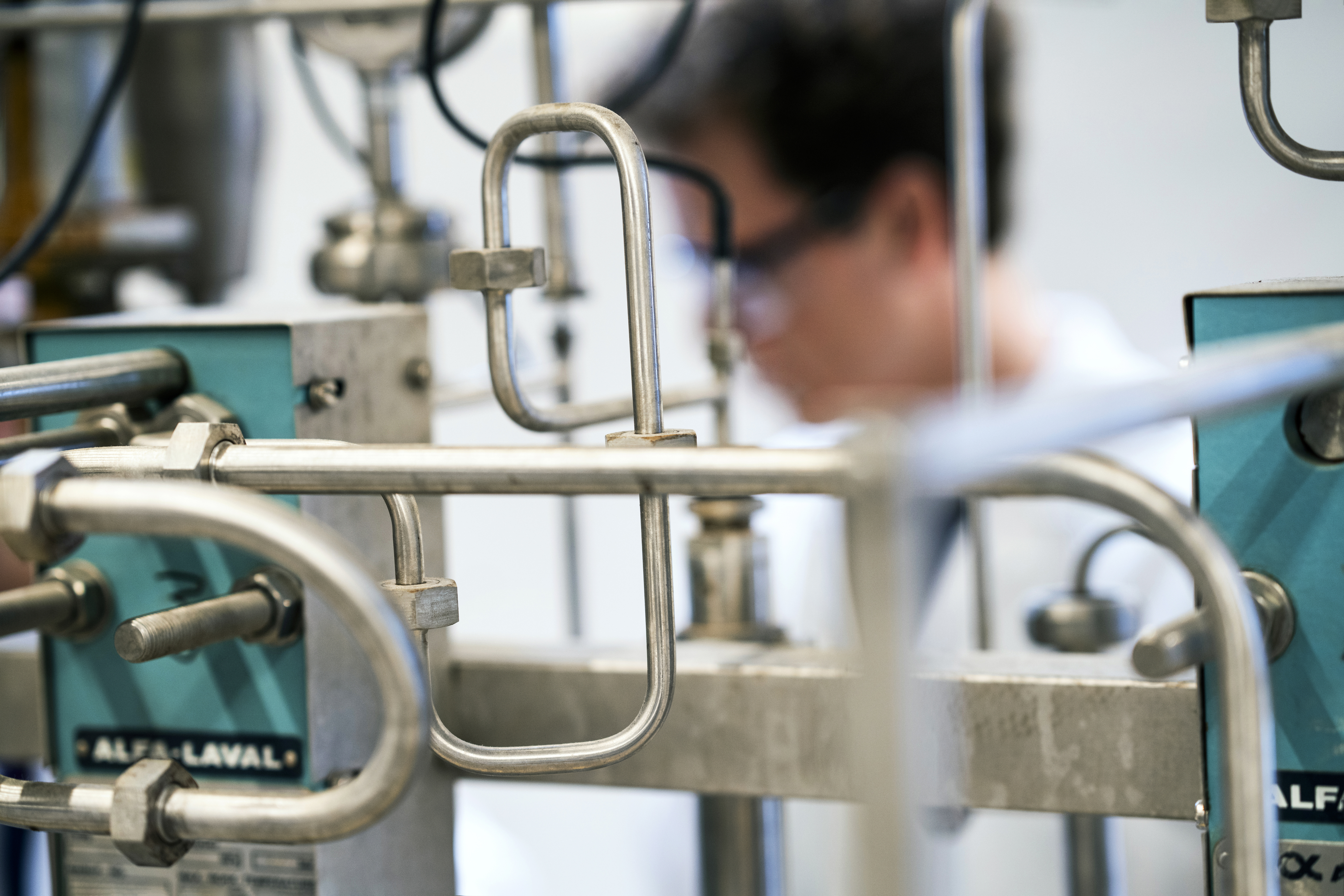 Experiment i lab. Foto
