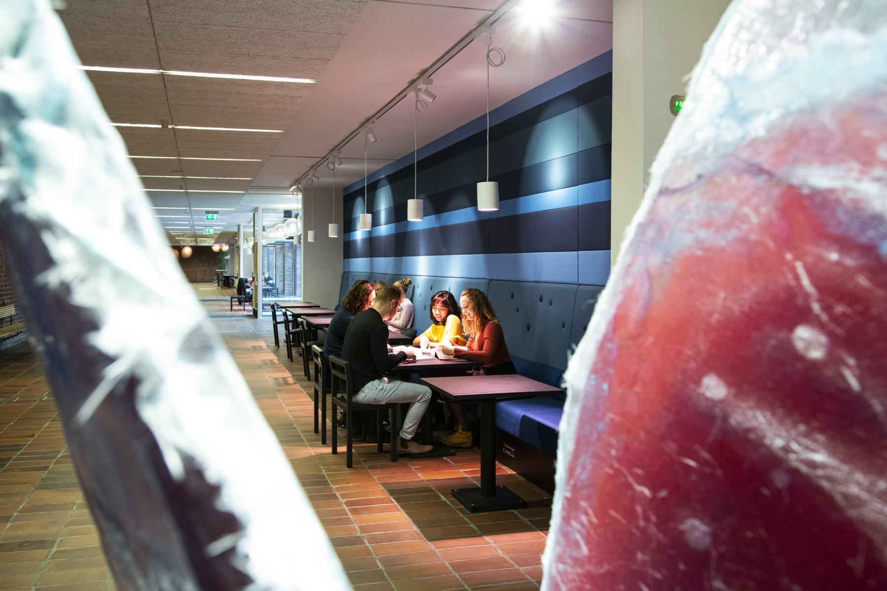 Students at a table