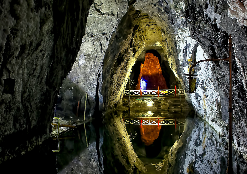 From inside a salt mine. Photo.