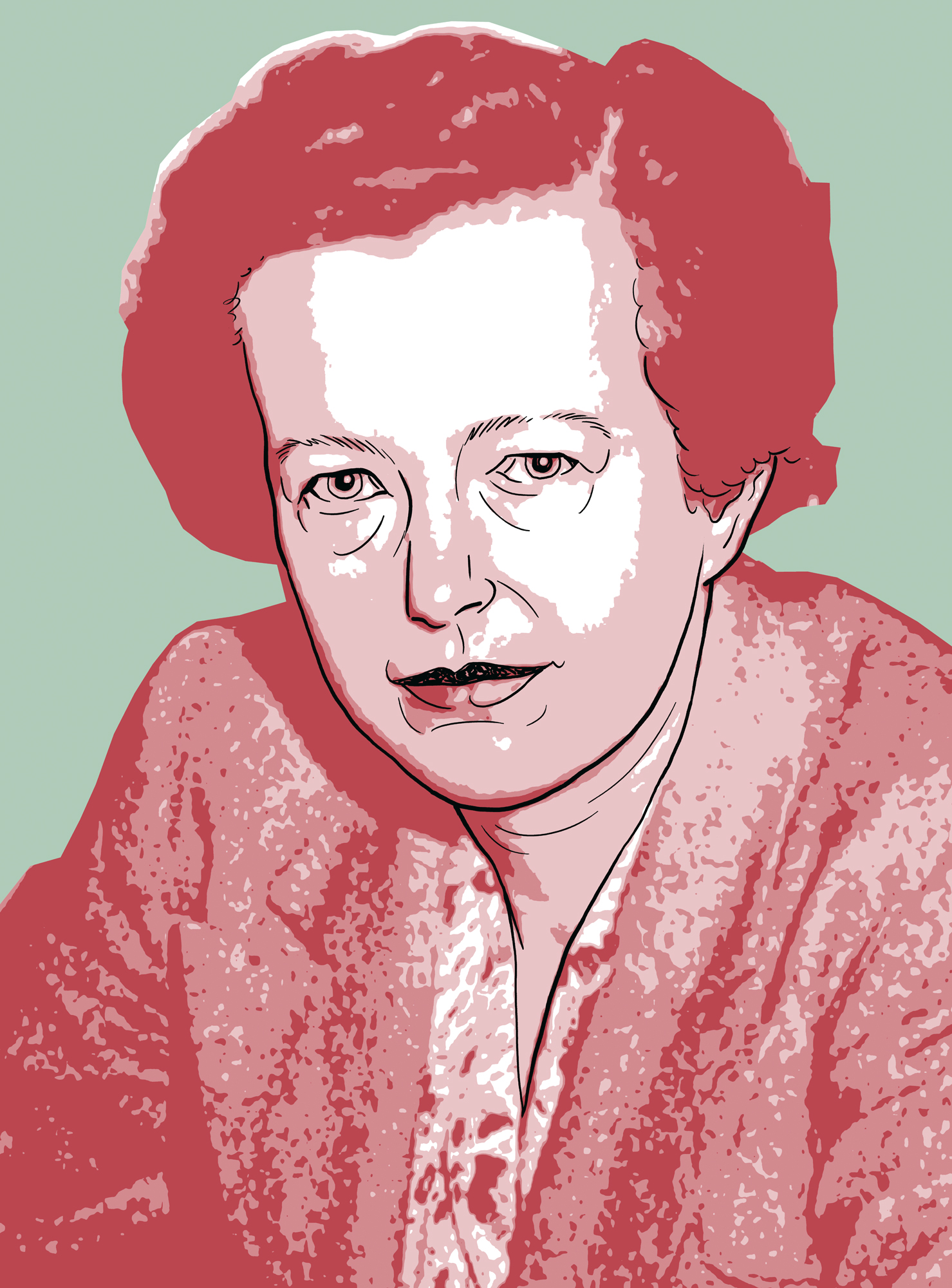 Maria Goeppert Mayer. Illustration.