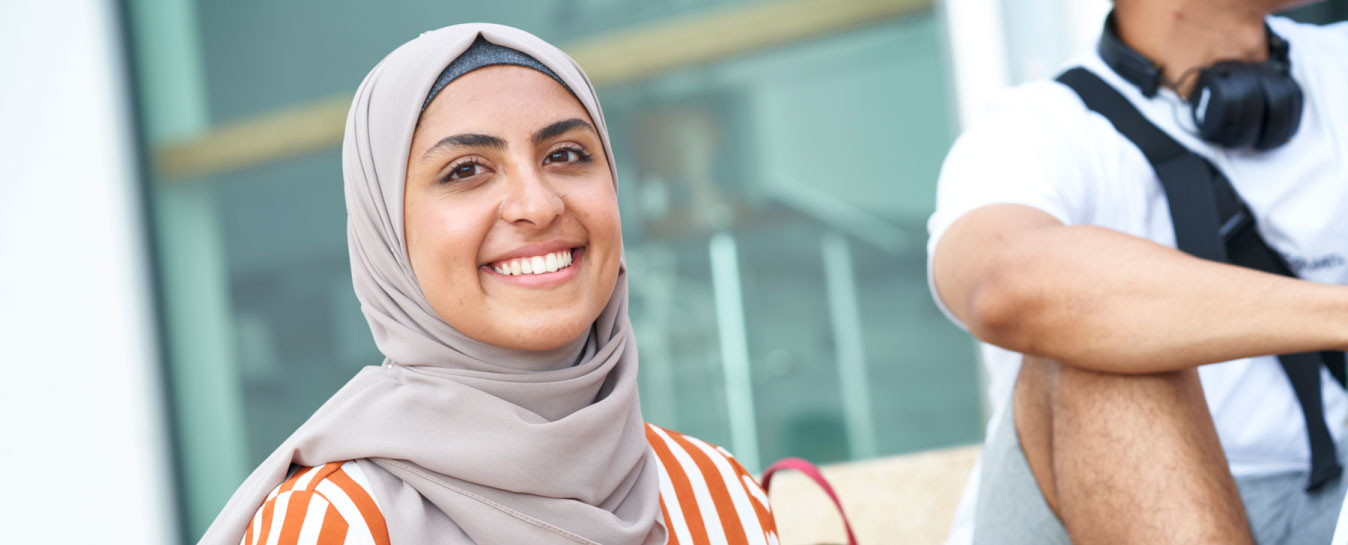 Student laughing. Photo: Johan Persson