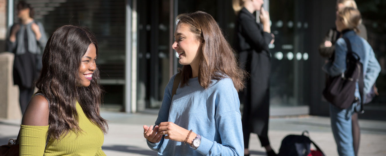 Students laughing. Photo: Johan Bävman